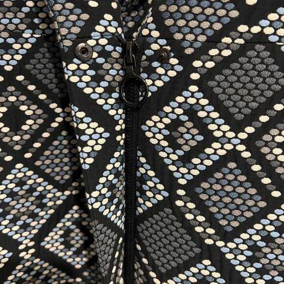 AKRIS Multicolor Geometric Patterned Coat Jacket sz US 4 - Picture 4 of 7